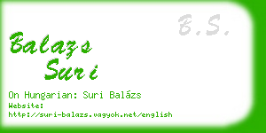 balazs suri business card